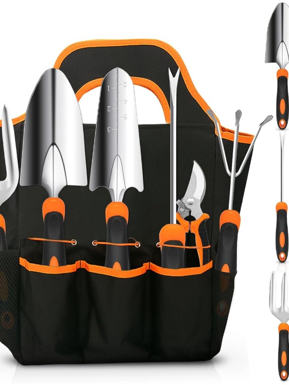 Gardening Tool Set, Stainless Steel Heavy Duty Gardening Tool Set, with Non-Slip